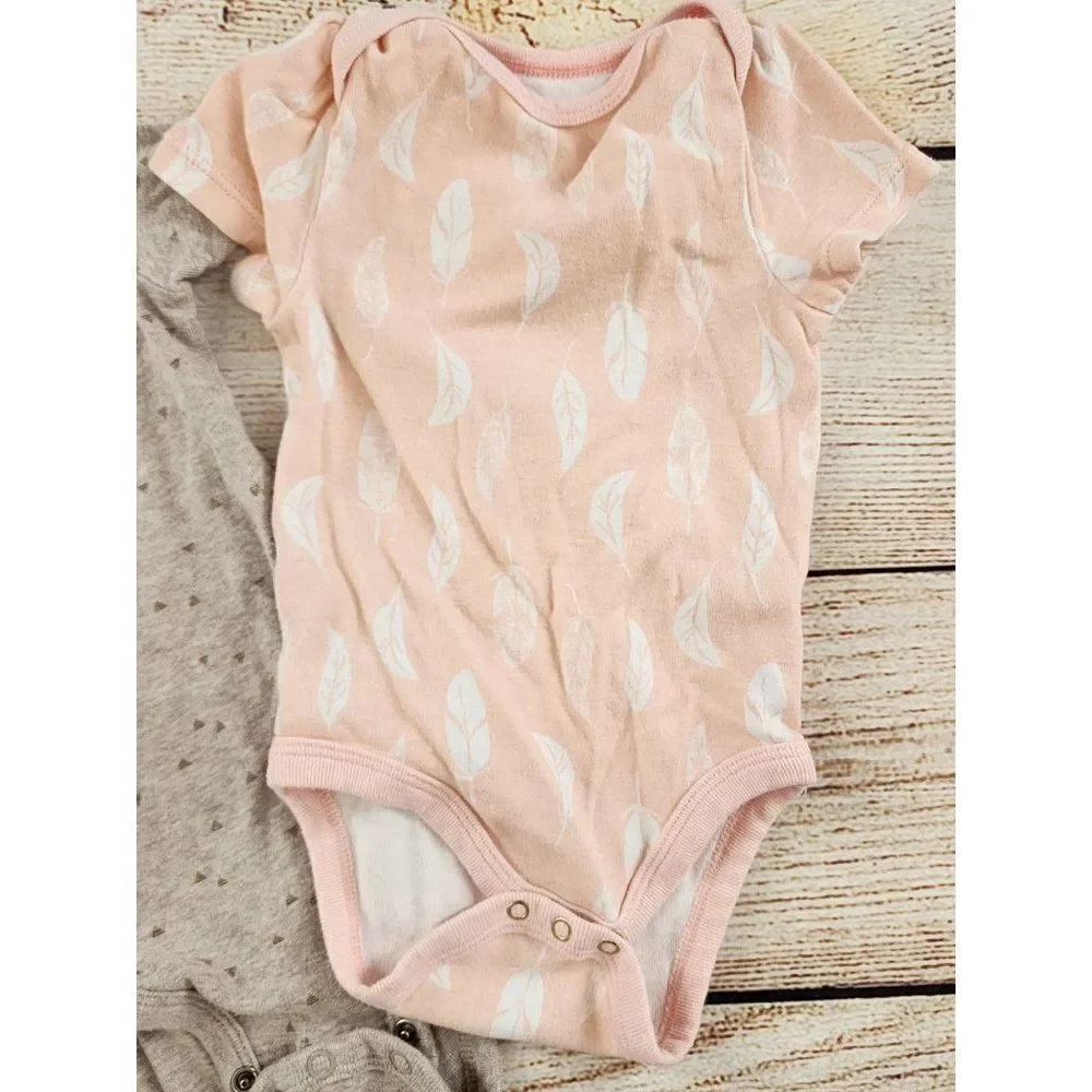 Set of 2 Girls Onesies, Size 3-6 Months